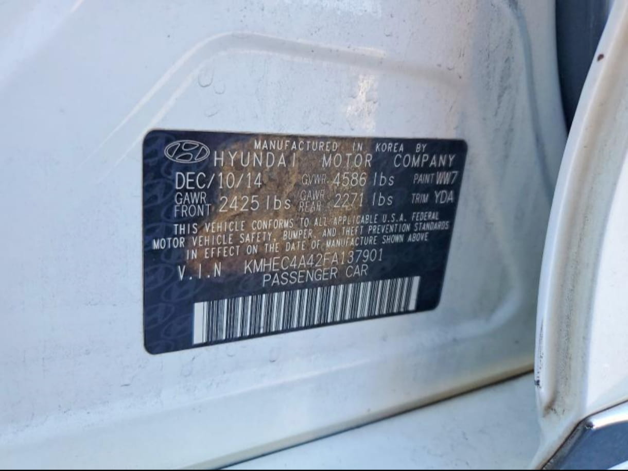 2015 Hyundai Sonata Hybrid