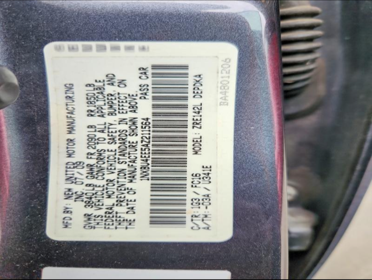 2010 Toyota Corolla LE